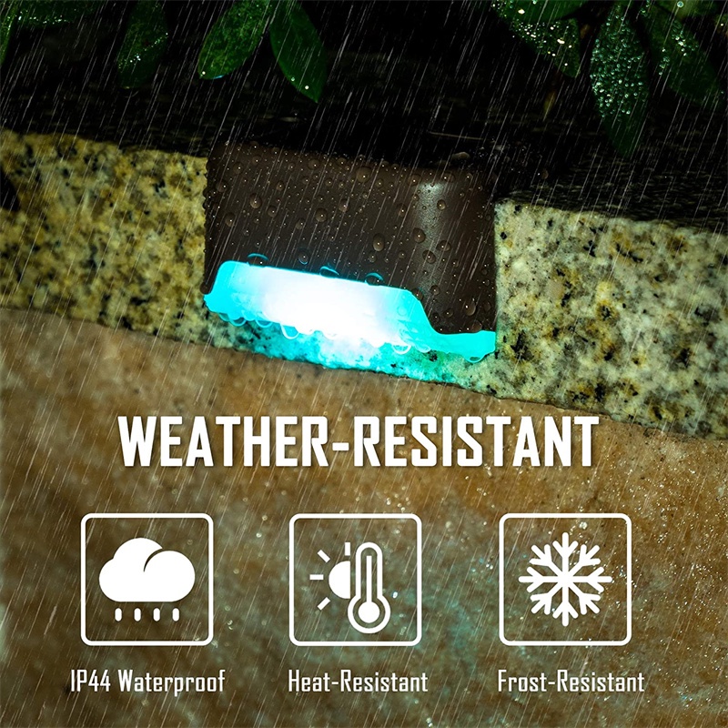 Đèn LED Năng Lượng Mặt Trời Chống Thấm Nước Mới Trang Trí Cầu Thang Sân Vườn Ngoài Trời