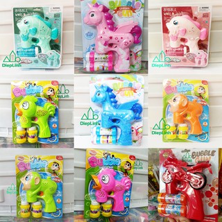  Súng bắn bong bóng xà phòng dùng pin có nhạc có đèn 