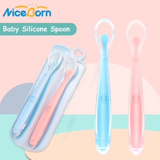 Bộ 3 thìa silicon cho trẻ em tập ăn