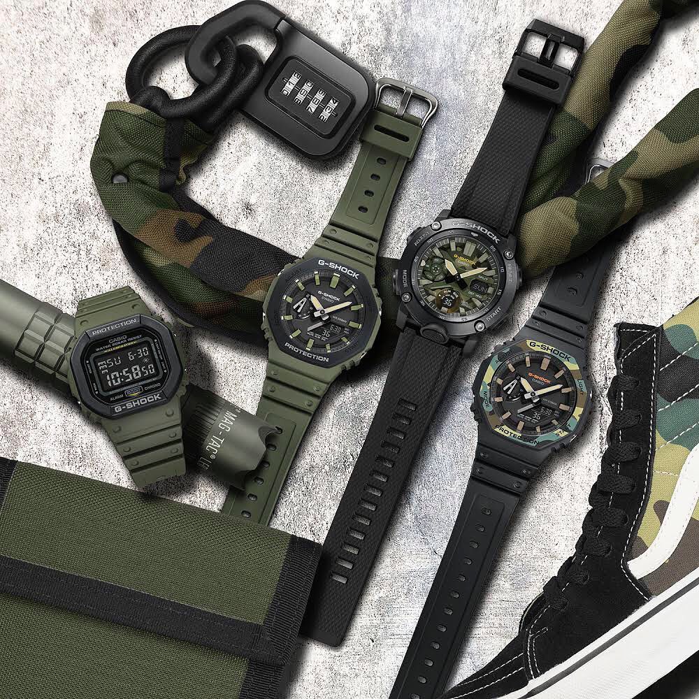 Đồng hồ Nam Dây Nhựa Casio G-Shock GA-2110SU-3A chính hãng bảo hành 5 năm Pin trọn đời