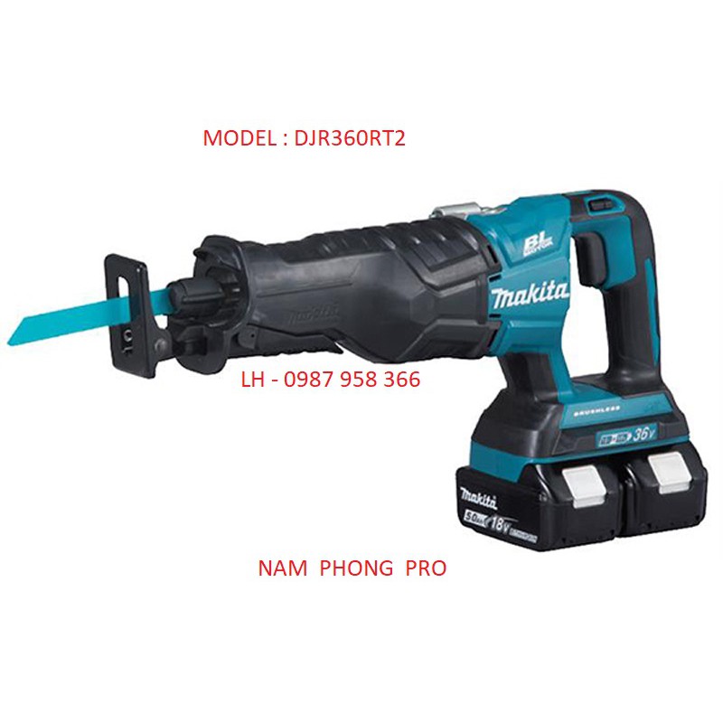 Máy cưa kiếm dùng pin Makita DJR360RT2