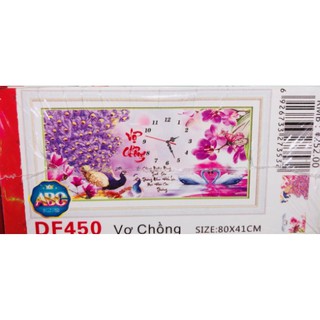 Tranh Đính Đá Vợ Chồng DF450 - 80x41 Cm