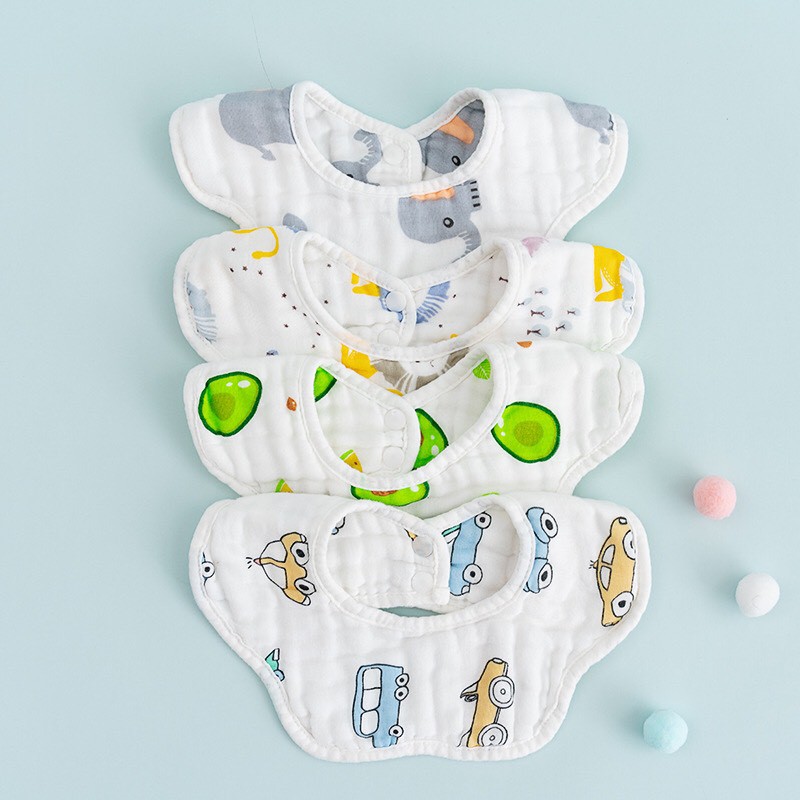Yếm xô 8 lớp xoay 360 độ cho bé, siêu thấm hút - 𝐘𝟔𝟖