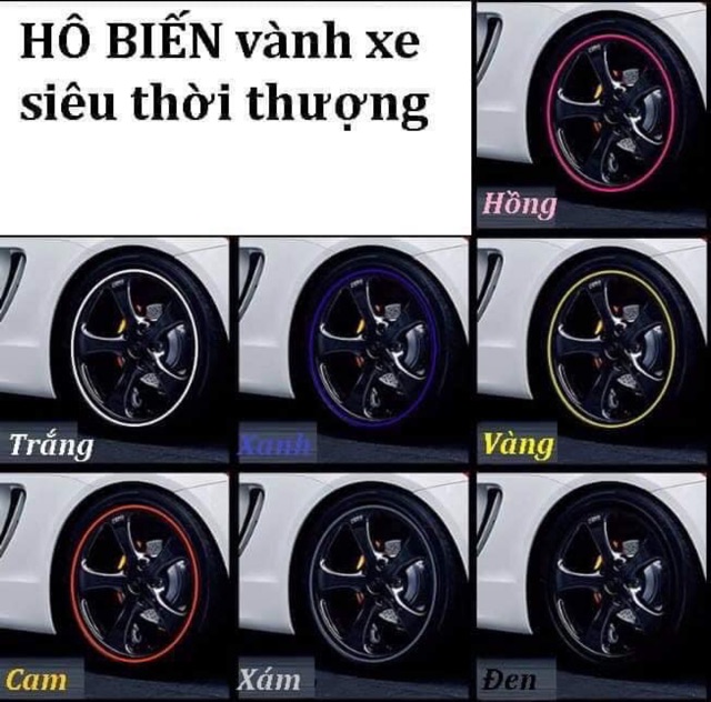 Chỉ Lazang dán vành xe