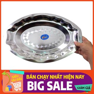 Dĩa INOX sâu lòng size lớn(40*25*4cm)