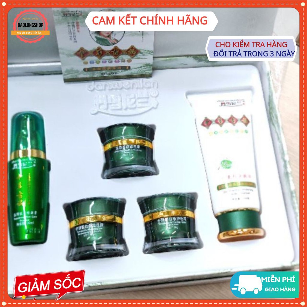(FREESHIP hàng chuẩn 1 bộ) hoàng cung xanh  chính hãng (giành cho da đen lì chai xạm)