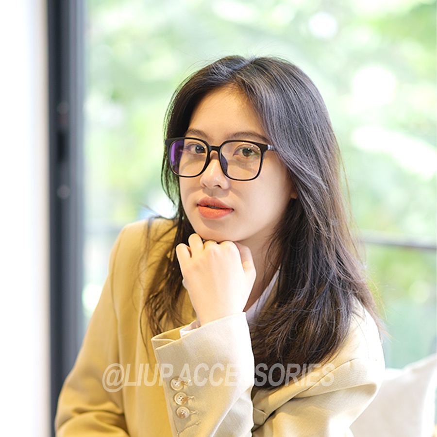 Gọng kính cận mắt vuông nam nữ Liup Eyewear nhựa dẻo chắc chắn, nhiều màu hợp thời trang 217