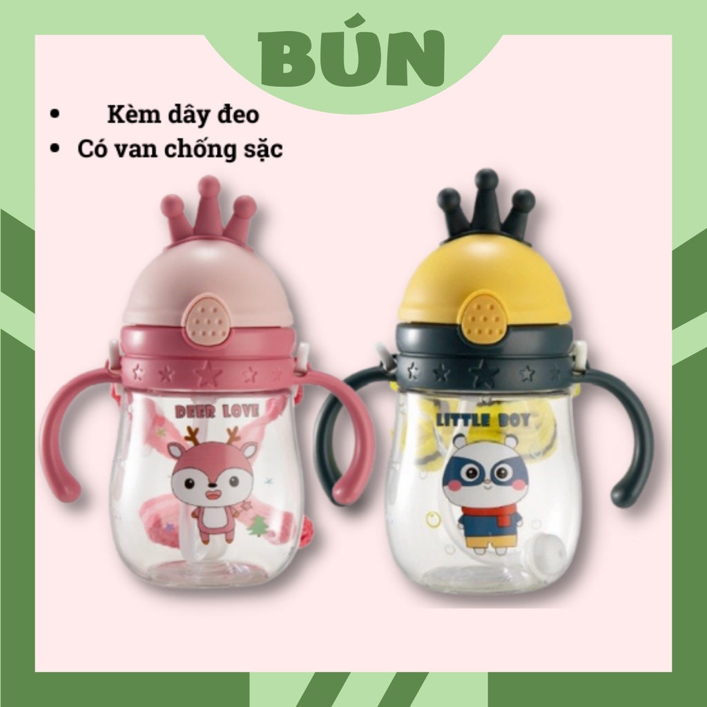 Bình tập uống nước cho bé BÚNBABY van chống sặc sử dụng mọi tư thế siêu tiện lợi