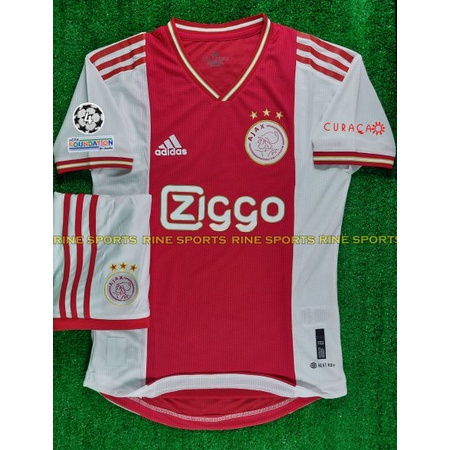 Bộ áo bóng đá Ajax đỏ Bodyfix hàng Thailand chuẩn thi đấu 2022-2023