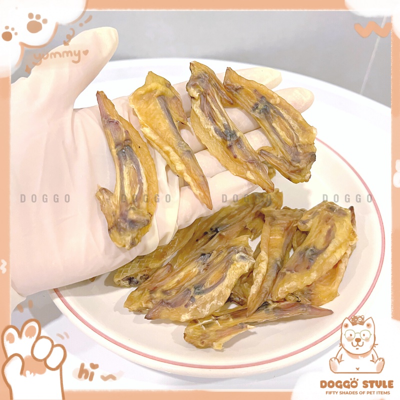 Treat Bánh Thưởng Cho Chó Chóp Cánh Gà Sấy Khô DOGGO Homemade Không Chất Bảo Quản 50G 100G Thức Ăn Cho Chó Thú Cưng
