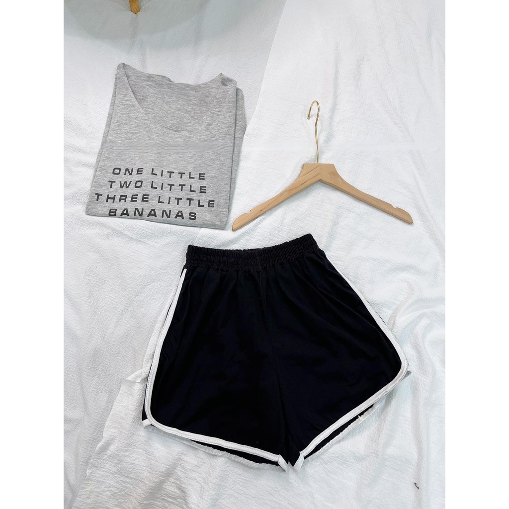 Set Đồ Nữ Áo Ba Lỗ Tank Top Ulzzang [FREESHIP] Đồ Bộ Nữ cá tính đi chơi Áo thun ba lỗ Quần Cộc mùa hè chất cotton