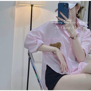 Sơ mi gấu Moschino