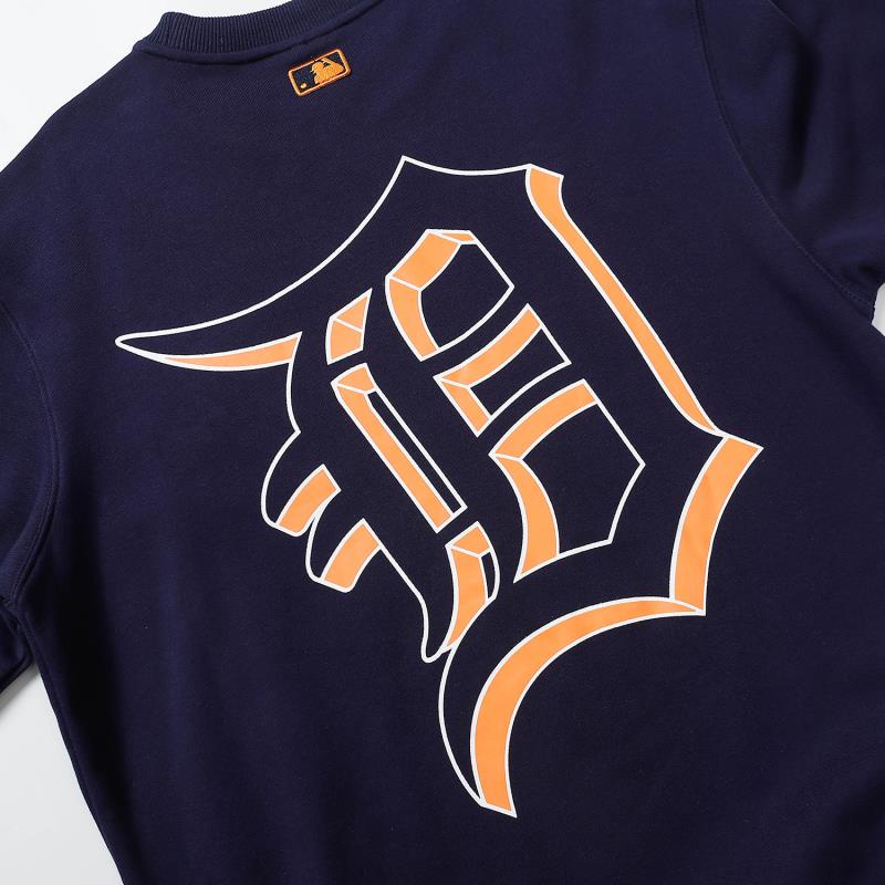 ❤❀  ❤ Mlb Áo Nỉ Dài Tay Cổ Tròn Thêu Họa Tiết Thời Trang Cho Nam Nữ