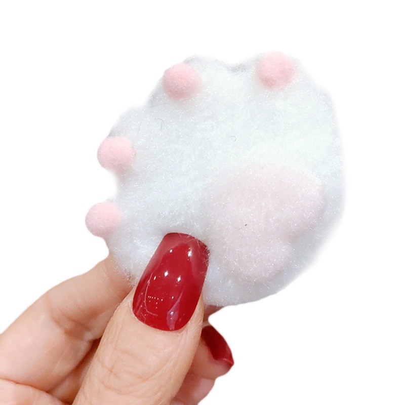 Kẹp Tóc Hình Dấu Chân Cún Hoạt Hình Bằng Vải Lông Chống Trượt Dễ Thương Dành Cho Bạn Gái