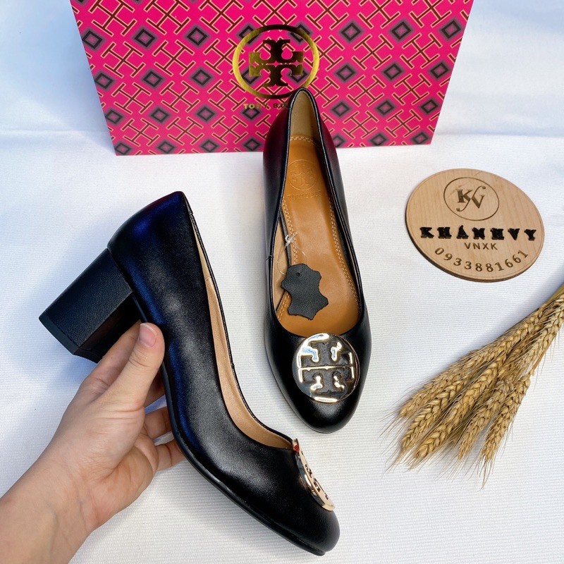 ‼️Rẻ nhất Shopee‼️Giày cao gót TB multi logo wedge