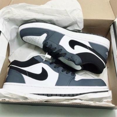 Giày thể thao jd xanh navy cổ thấp ,Giày jordan low 1 xanh than nam nữ