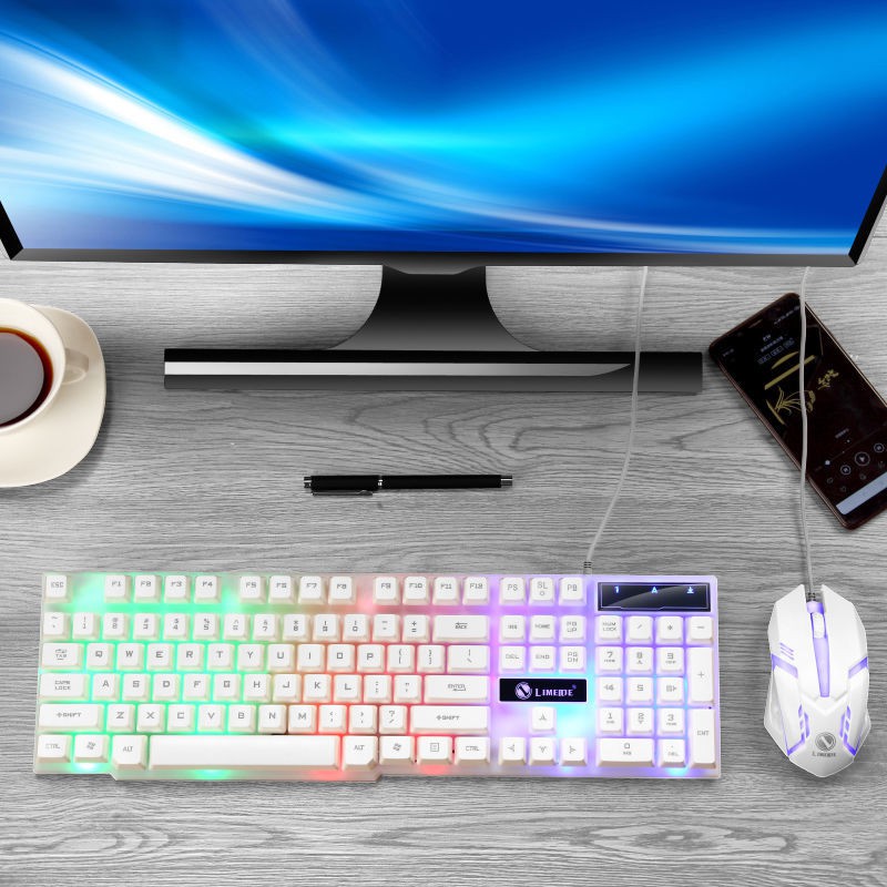 Limei Bộ bàn phím và chuột dạ quang thao tác Cảm nhận văn phòng Ăn gà trò chơi máy tính xách tay | BigBuy360 - bigbuy360.vn