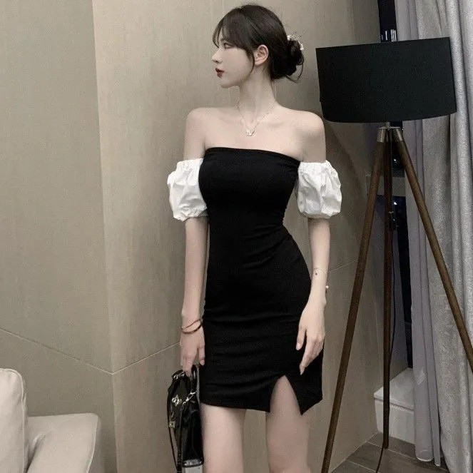 Váy nữ, đầm nữ body trễ vai siêu sexy, siêu hot thời trang Ngão clothing chất liệu mát mẻ, thoải mái