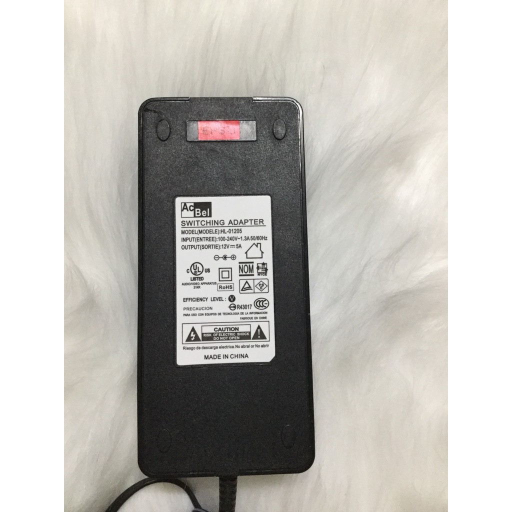 Adapter 12v-5A cho bơm mini đơn