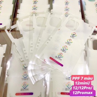 Miếng dán PPF cầu vồng tự phục hồi trầy xước cho mặt lưng iphone 12/ 12 mini/ 12 pro/ 12 pro max