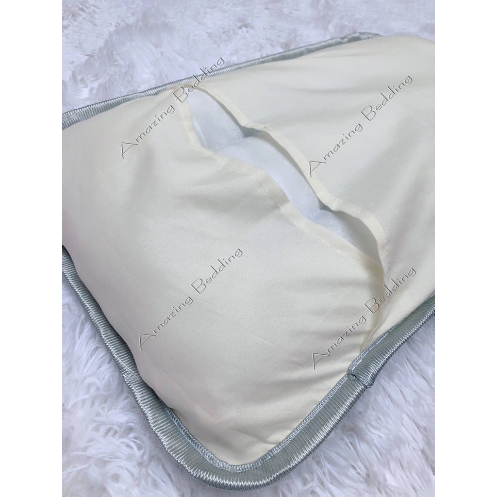 Gối cho bé,vỏ gối cao su non LATEX trần trám mới 2022 cho bé kích thước 30-50cm( kèm ruột gối matxa)