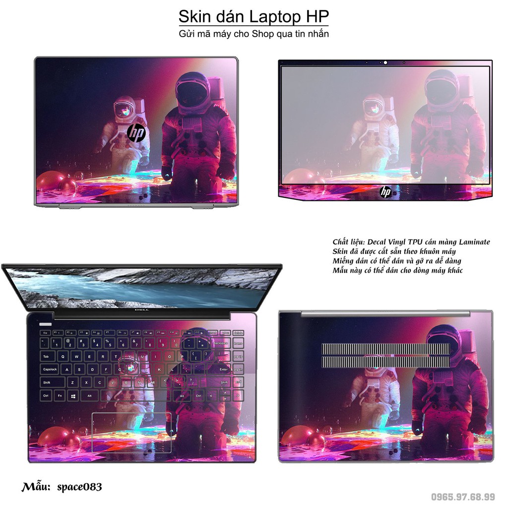 Skin dán Laptop HP in hình không gian nhiều mẫu 14 (inbox mã máy cho Shop)