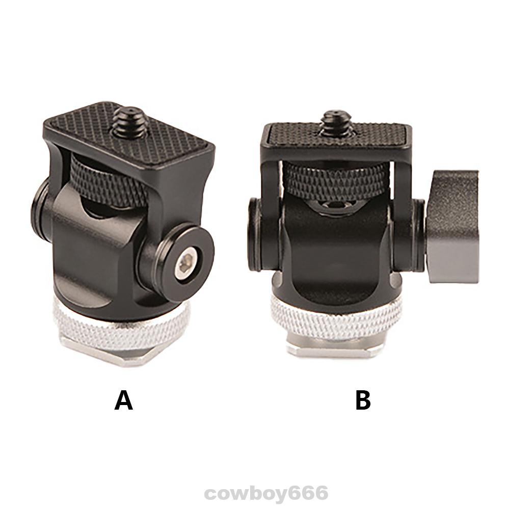 Bộ đế vít 1/4in mini có thể xoay điều chỉnh dễ dàng lắp đặt dành cho bổ sung đèn cho camera màn hình giá ba chân | BigBuy360 - bigbuy360.vn