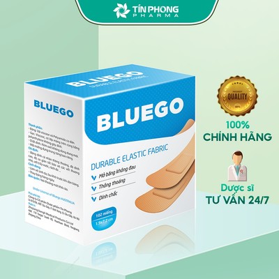 Băng Gạc Y Tế Cá Nhân BLUEGO Hộp 102 Miếng An Toàn, Tiện Lợi Phù Hợp Cho Mọi Nhà TVT001