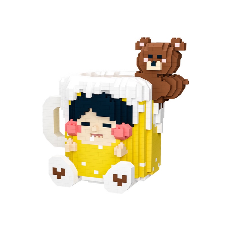 Hộp Đựng Bút Đồ Chơi Lắp Ráp Hình Hoạt Hình Sáng Tạo Cho Trẻ Em