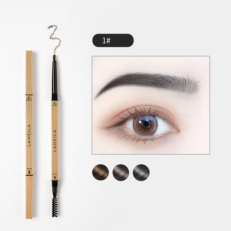 [Hàng mới về] Bút kẻ lông mày Lameila thiết kế hai đầu lâu trôi Hàng Nội Địa Trung