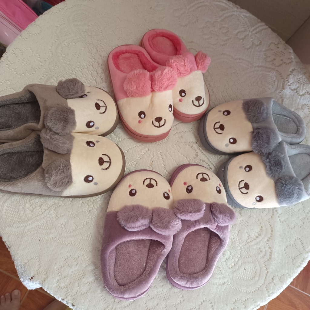 DÉP LÔNG BÍT TRẺ EM MẶT GẤU sz 24 đến 29