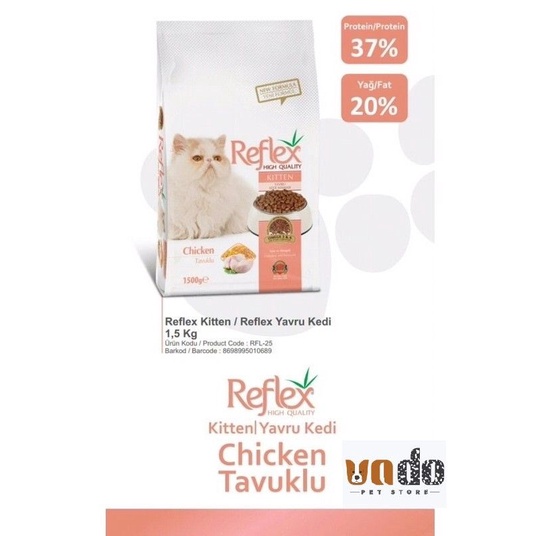 Hạt Reflex kitten - Thức ăn hạt Reflex cho mèo con - Túi 2kg