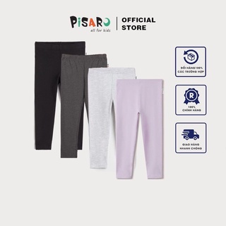 Quần Legging dài PISARO cho bé gái 1 - 9 Tuổi chất vải co dãn dày dặn