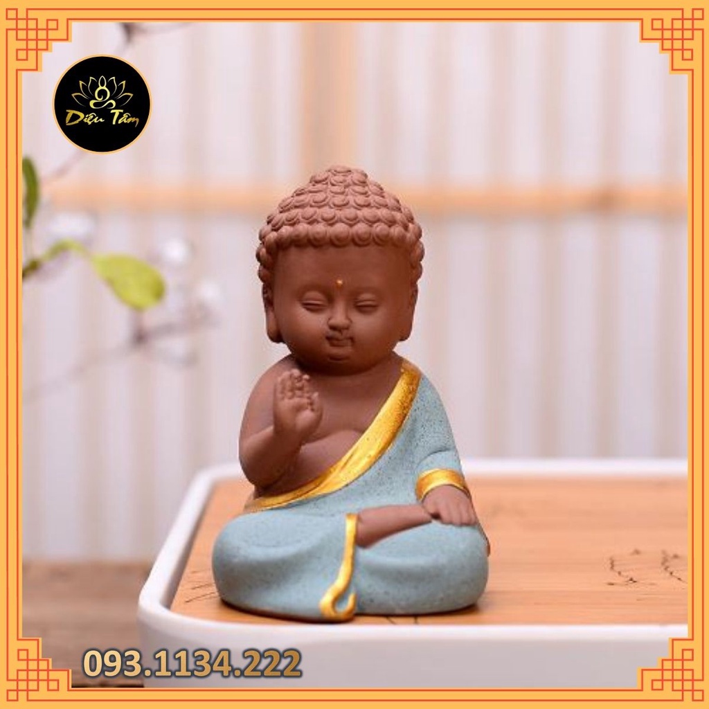 Tượng phật  A Di Đà gốm sứ trang trí nhà cửa xe ô tô đồ phong thuỷ