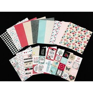 Bộ giấy hoạ tiết làm scrapbook