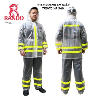 Áo mưa rando bộ trong màu phản quang chính hãng