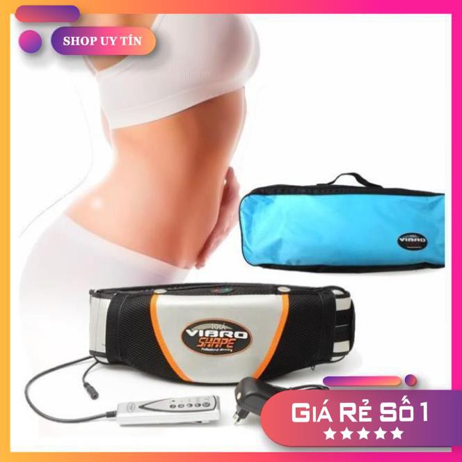 [Hàng Cao Cấp] Đai bụng Massage rung mạnh giảm mỡ Vibro Shape