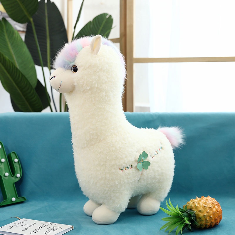 Thú Nhồi Bông Hình Lạc Đà Alpaca Vui Nhộn Cho Bé
