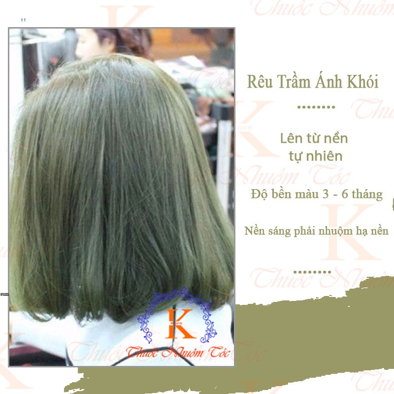 (KHÔNG TẨY) Thuốc nhuộm tóc RÊU KHÓI TRẦM Chenglovehairs, Chengloveshair, Chengloveshairs, Chenglovehair