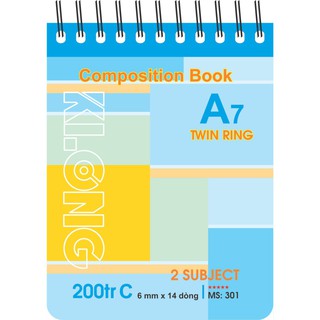 [sỉ ib] Sổ lò xo Klong Composition Book - 200 trang; MS 301