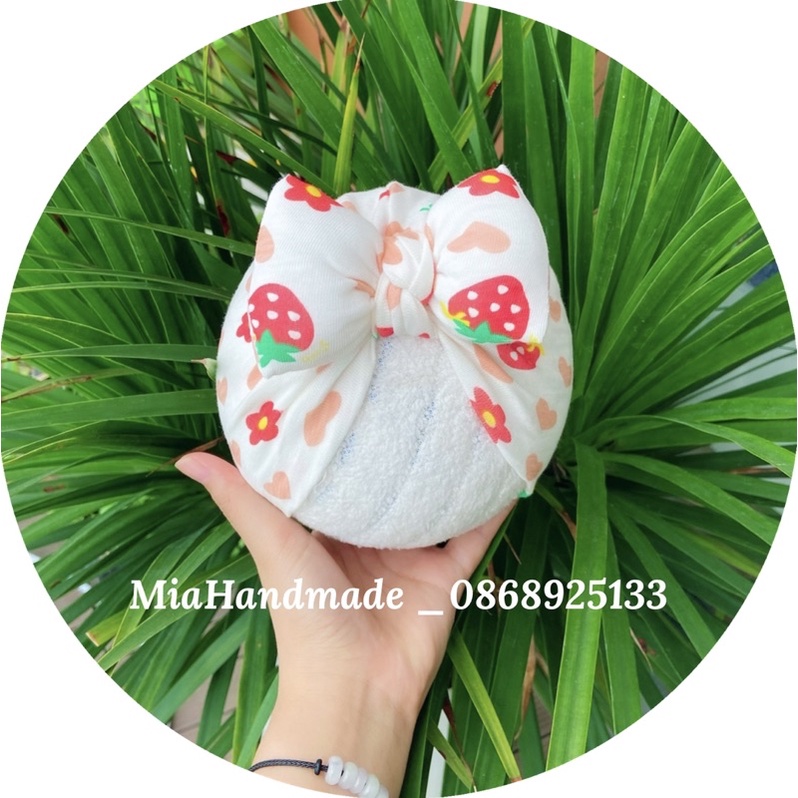 MŨ TURBAN CHO BÉ GÁI RẺ ĐẸP CHẤT COTTON MỀM MỊN - VỪA LÀM ĐIỆU, VỪA CHE THÓP CHO BÉ
