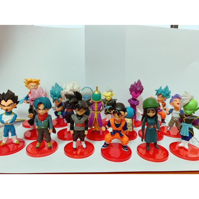 Combo 6 nhân vật 7 viên ngọc rồng Dragon Ball Songoku Son Goku chibi dễ thuong 6-8cm