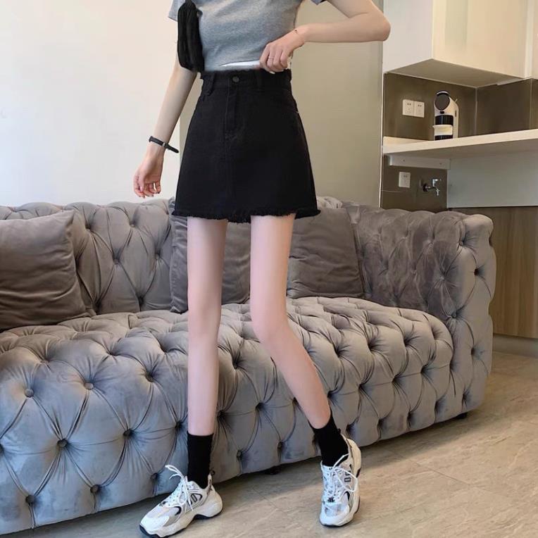 Chân váy Jeans ngắn chữ a lưng cao công sở bigsize  CV18 | BigBuy360 - bigbuy360.vn