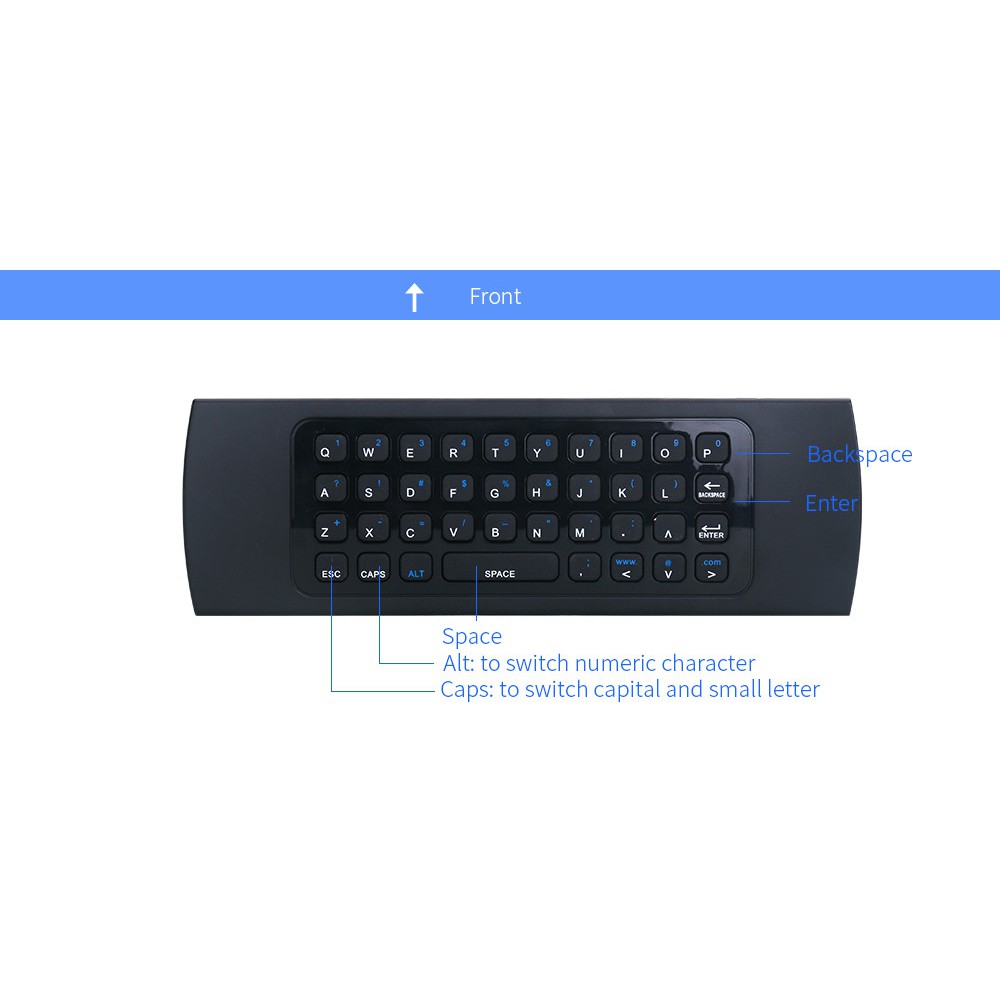 MX3 Wireless Flying Mouse Remote Control Can Adjust Multi-Function Mini Keyboard