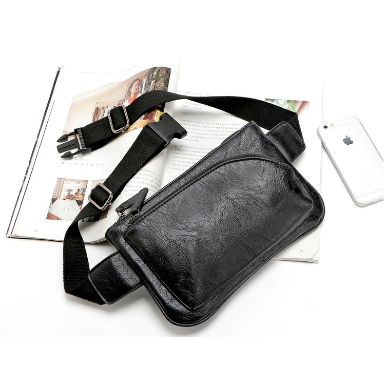 Túi Đeo Chéo 💖 HÀNG MỚI- FREESHIP 💖 Túi Đeo Chéo Nam Trước Ngực Da Pu Cao Cấp. | BigBuy360 - bigbuy360.vn