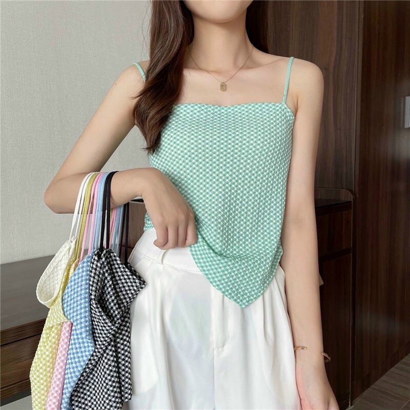 Áo 2 dây vạt xéo kiểu đủ màu