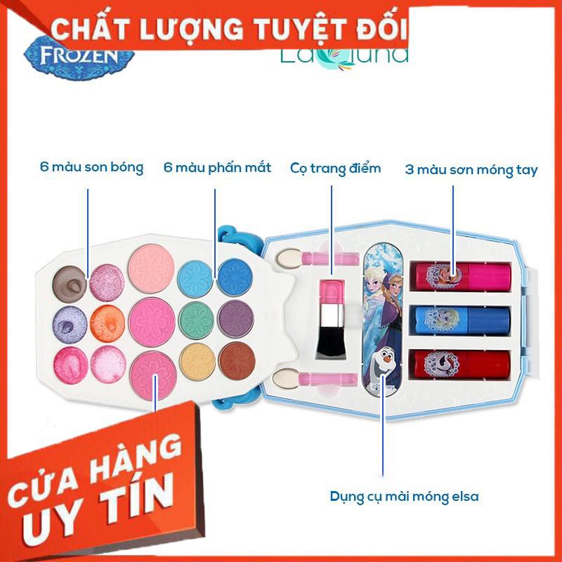 [Free Ship] Bộ đồ trang điểm công chúa Elsa hãng Disney an toàn cho bé xinh xắn, đáng yêu trang điểm cho các dịp lễ hội