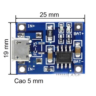 Mạch sạc pin lithium tp4056