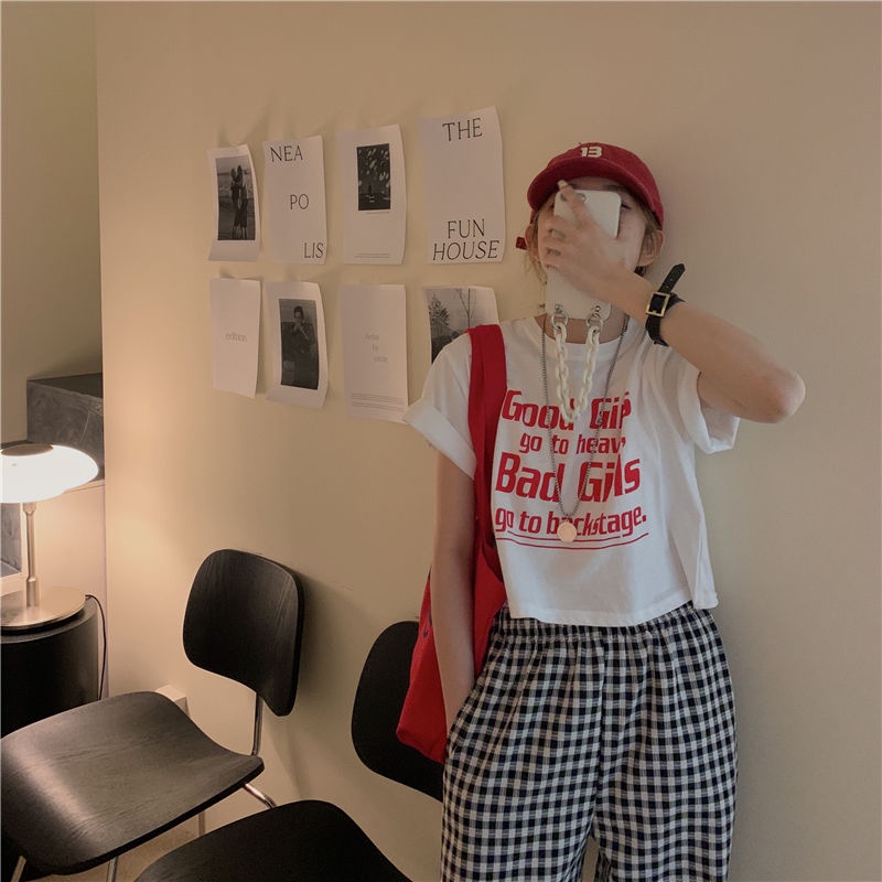 áo phông nữ  Áo Thun Thể Thao Tay Ngắn Dáng Rộng Phong Cách Pháp Cho Nữ JL-TX-58