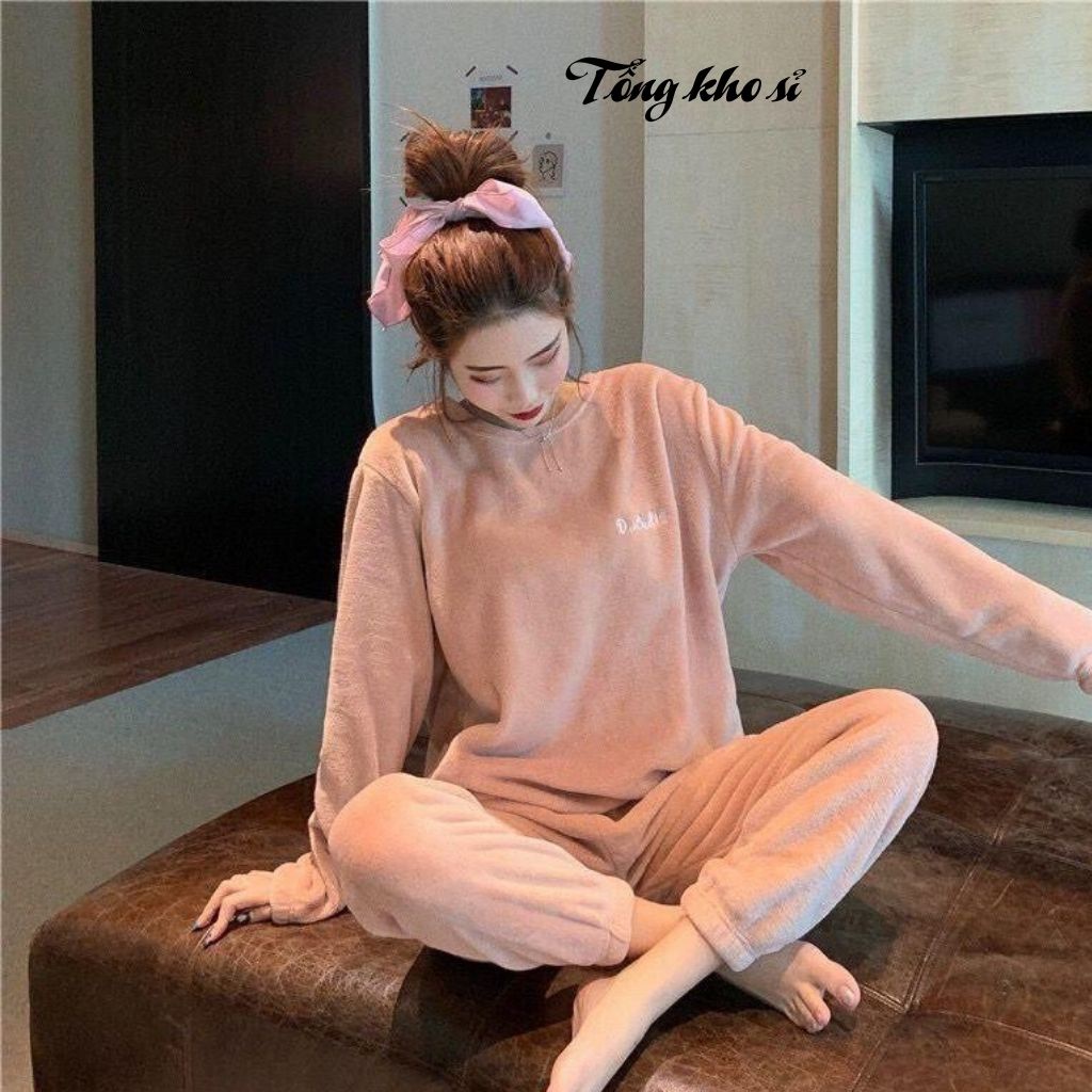 Đồ bộ nữ mặc nhà siêu ấm phong cách Hàn Quốc(hàng loại 1) | BigBuy360 - bigbuy360.vn